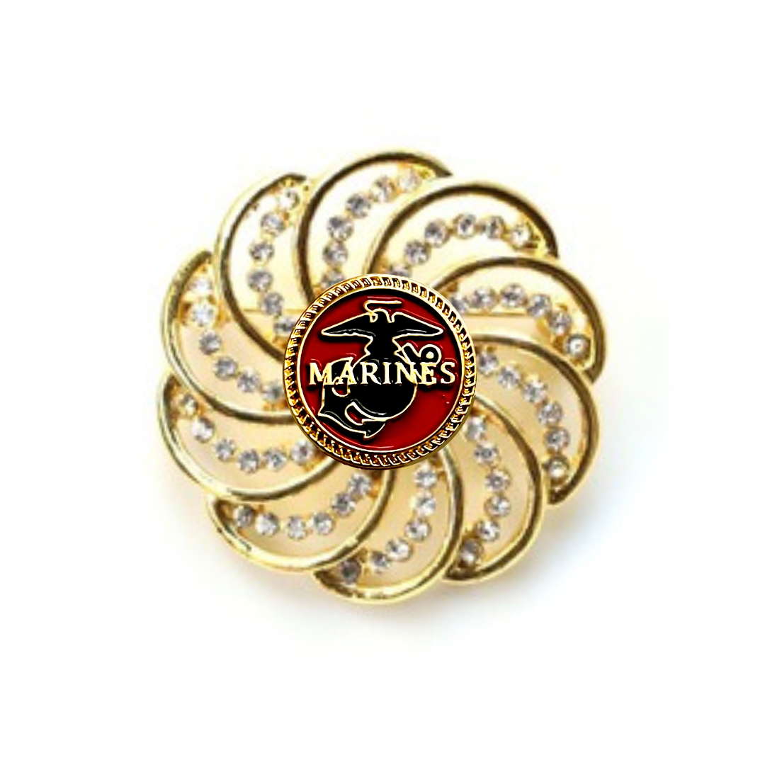 Marine Brooch 12K