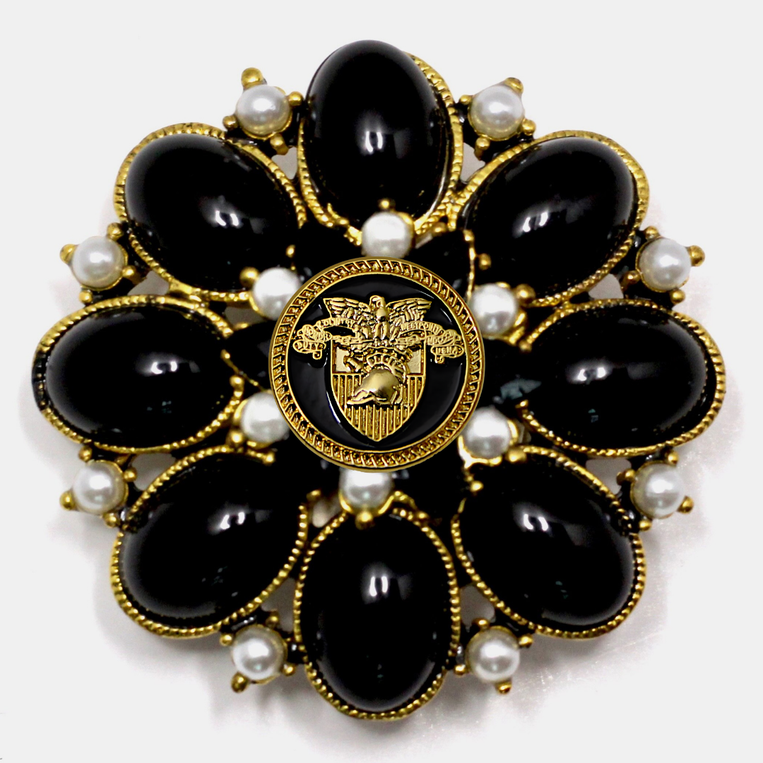 West Point Signature Enamel Brooch 13A