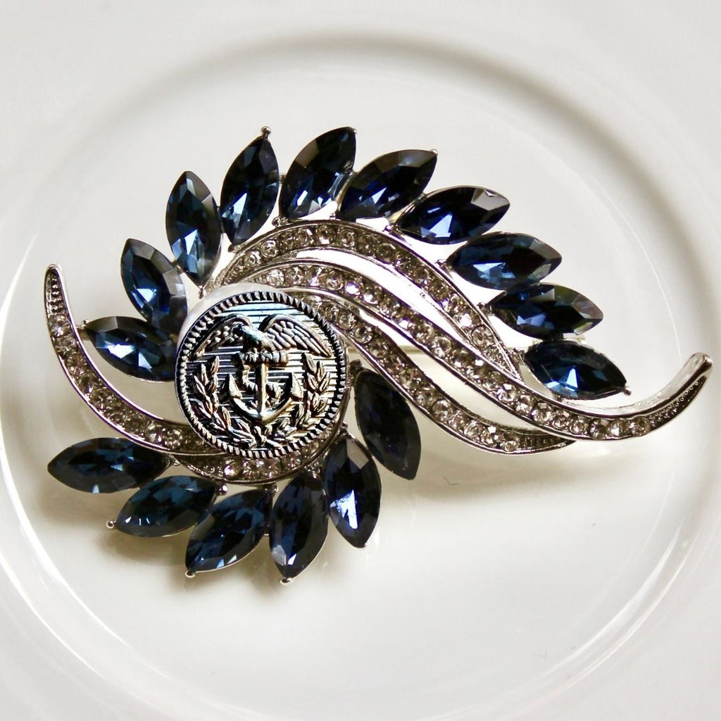 Coast Guard Silver Signature Brooch 14C