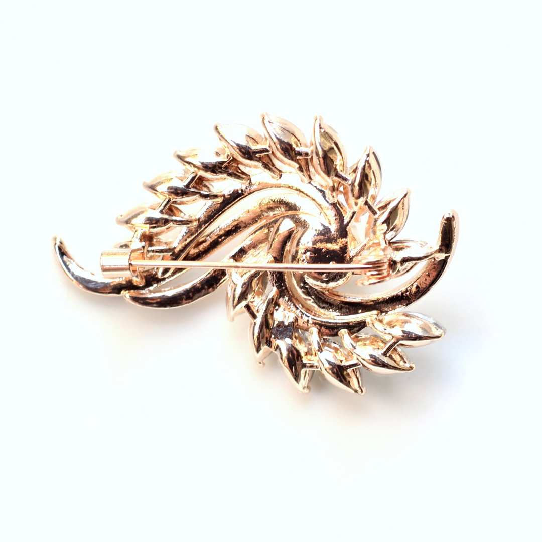 Navy Gold Signature Brooch 14D