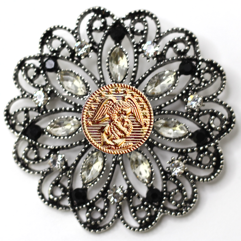 Marines Gold Signature Brooch 15D