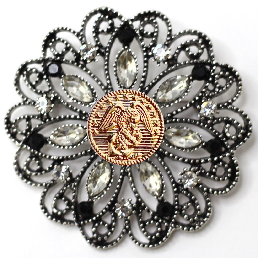Marines Gold Signature Brooch 15D