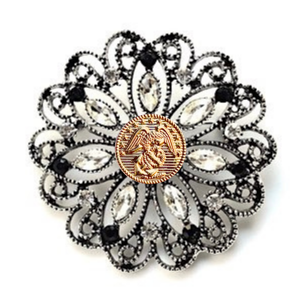 Marines Gold Signature Brooch 15D