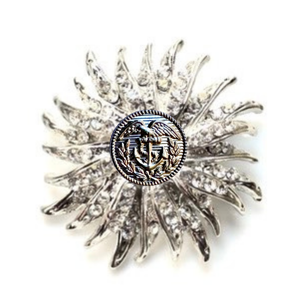 Coast Guard Silver Signature Brooch 15N