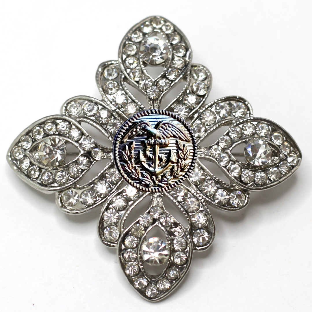 Coast Guard Silver Signature Brooch 21E