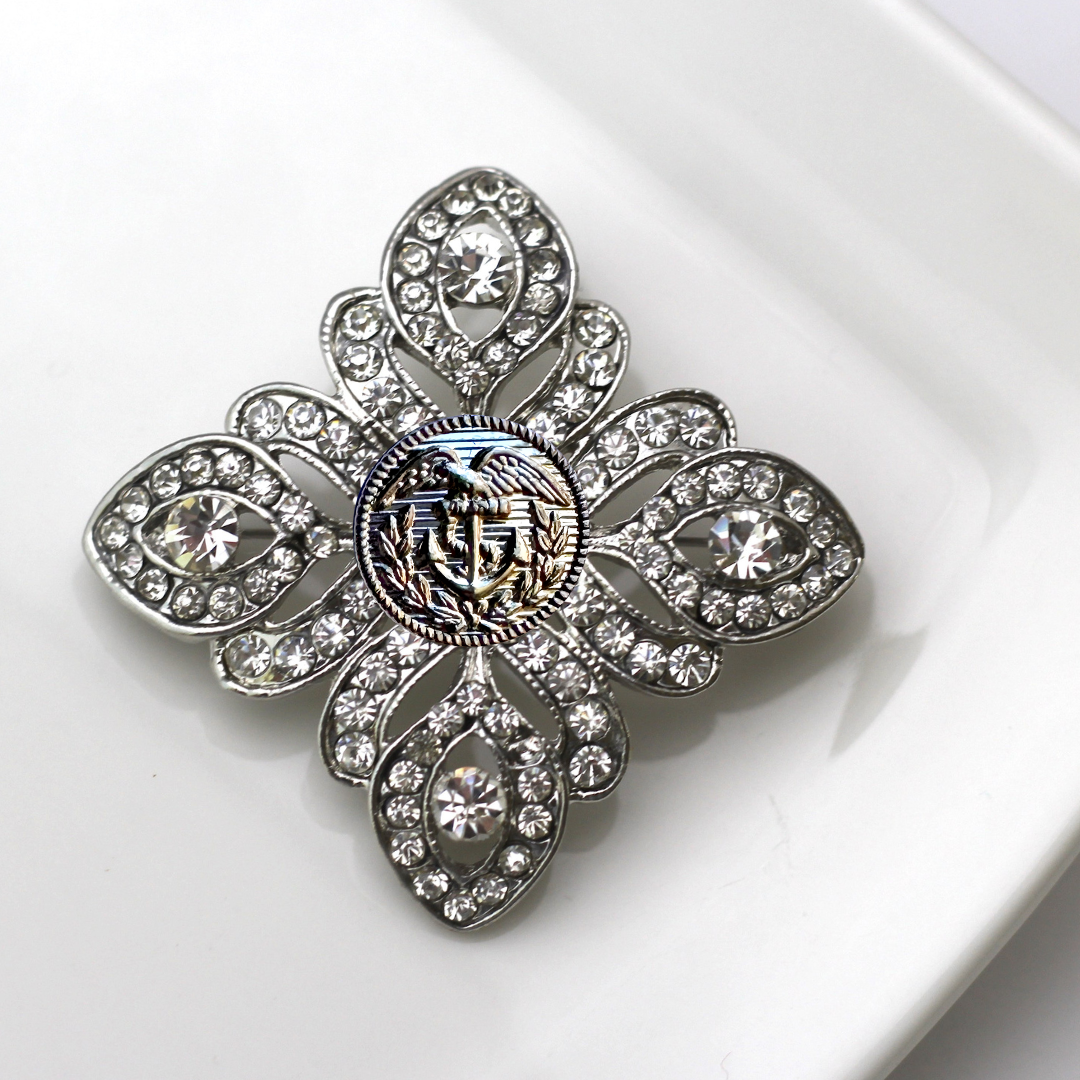 Coast Guard Silver Signature Brooch 21E