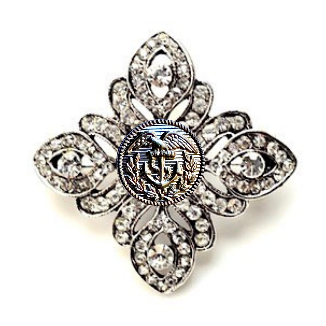 Coast Guard Silver Signature Brooch 21E