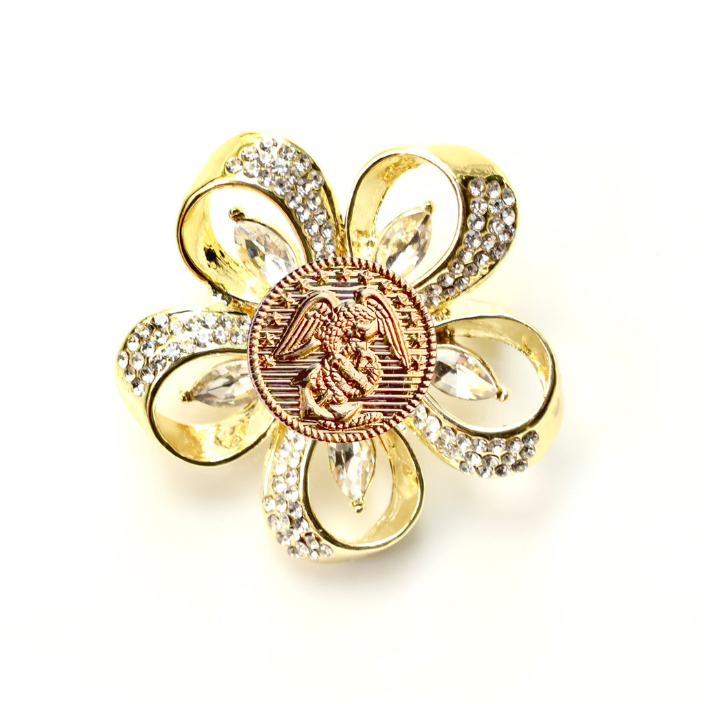 Marine Gold Signature Brooch 21K