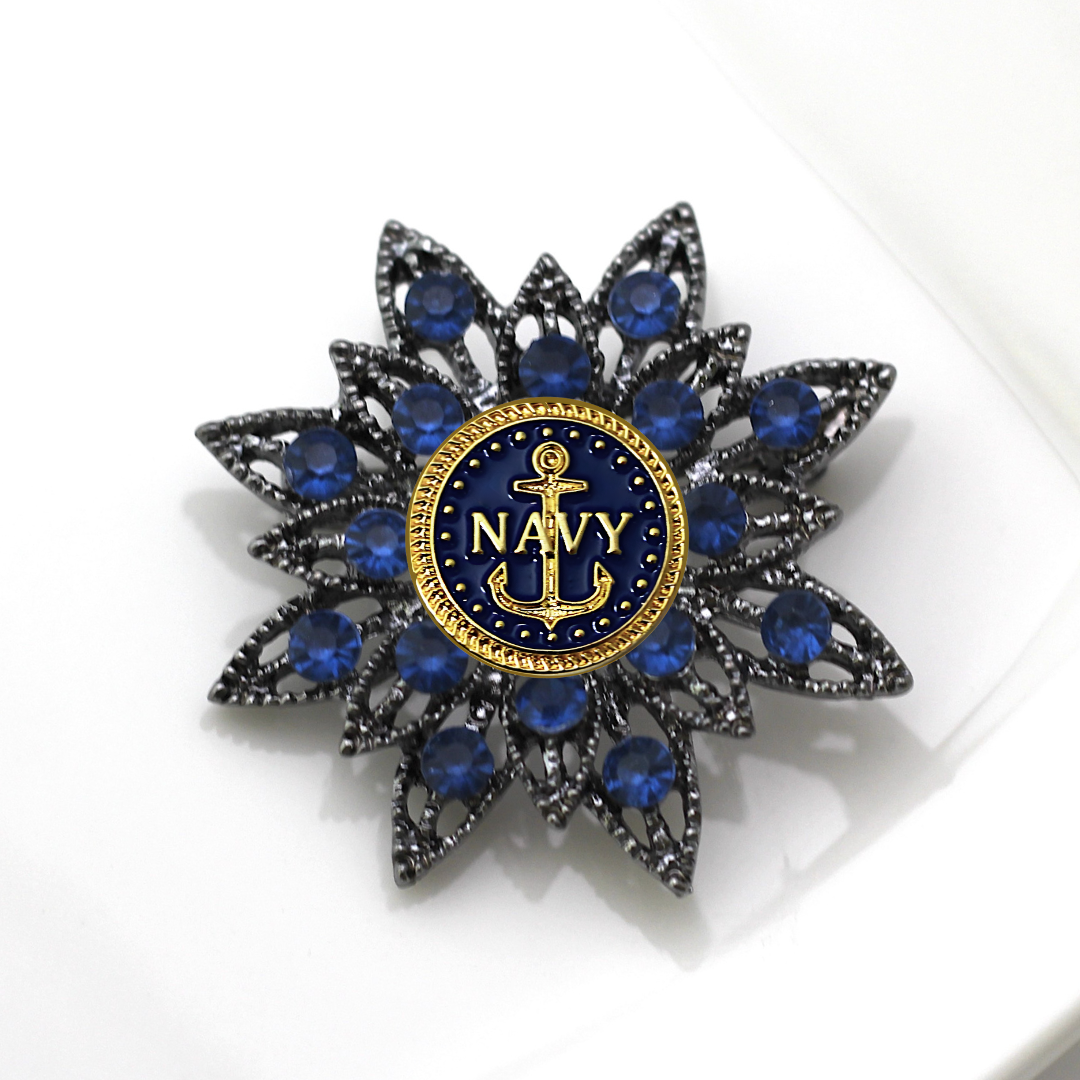 Navy Brooch 4E