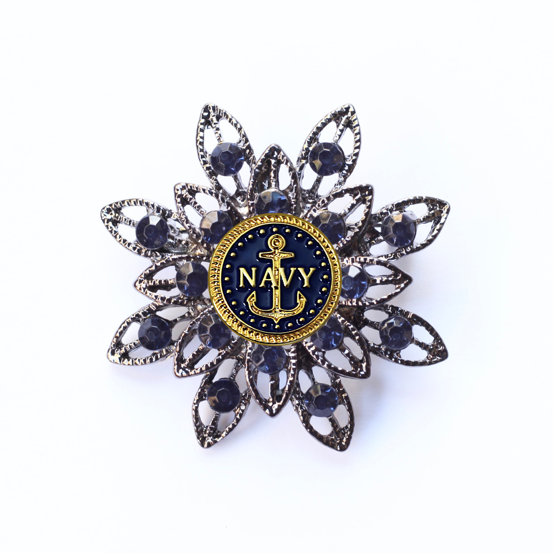 Navy Brooch 4E