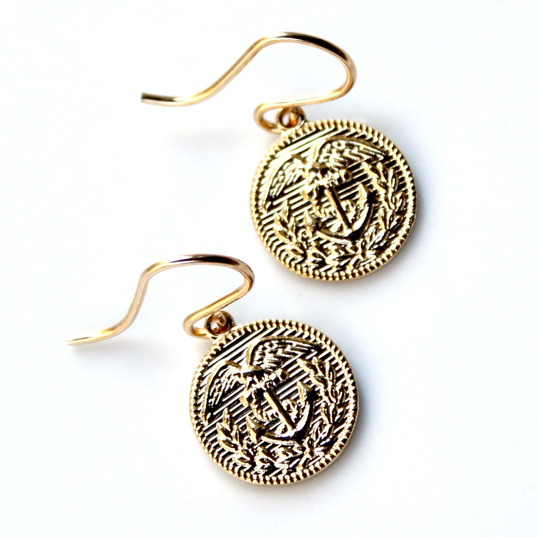 Signature Gold Coast Guard French Wire Earrings