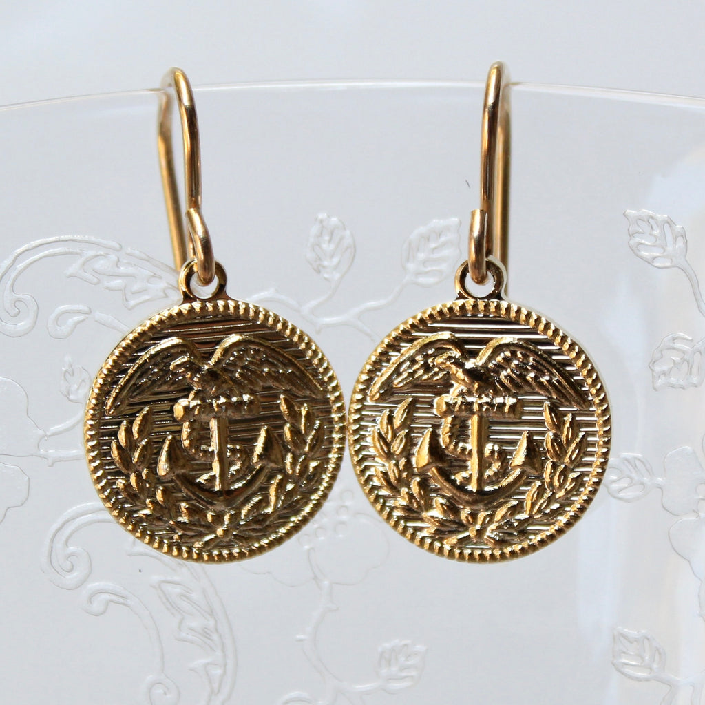 Signature Gold Coast Guard French Wire Earrings