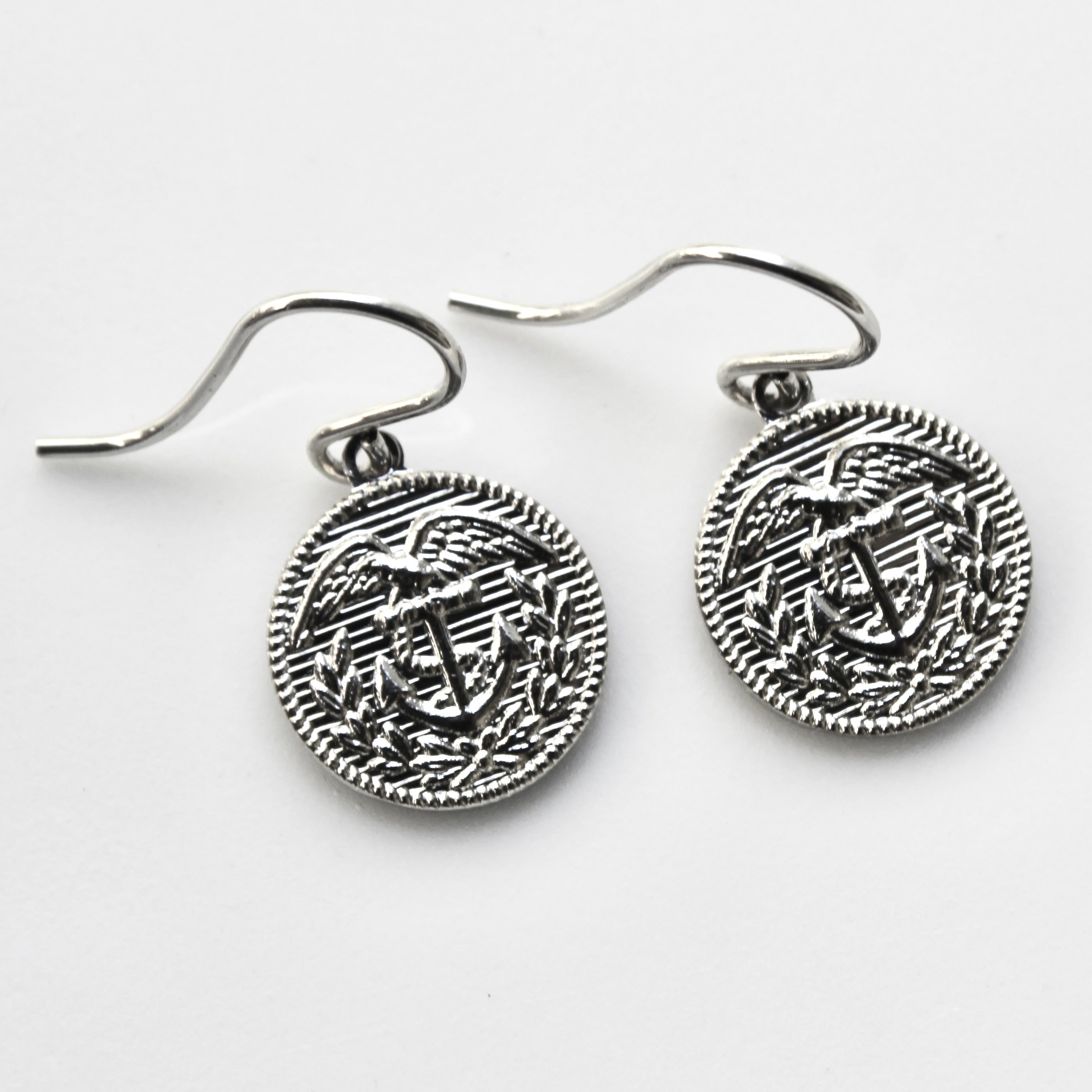 Signature Silver Coast Guard French Wire Earrings