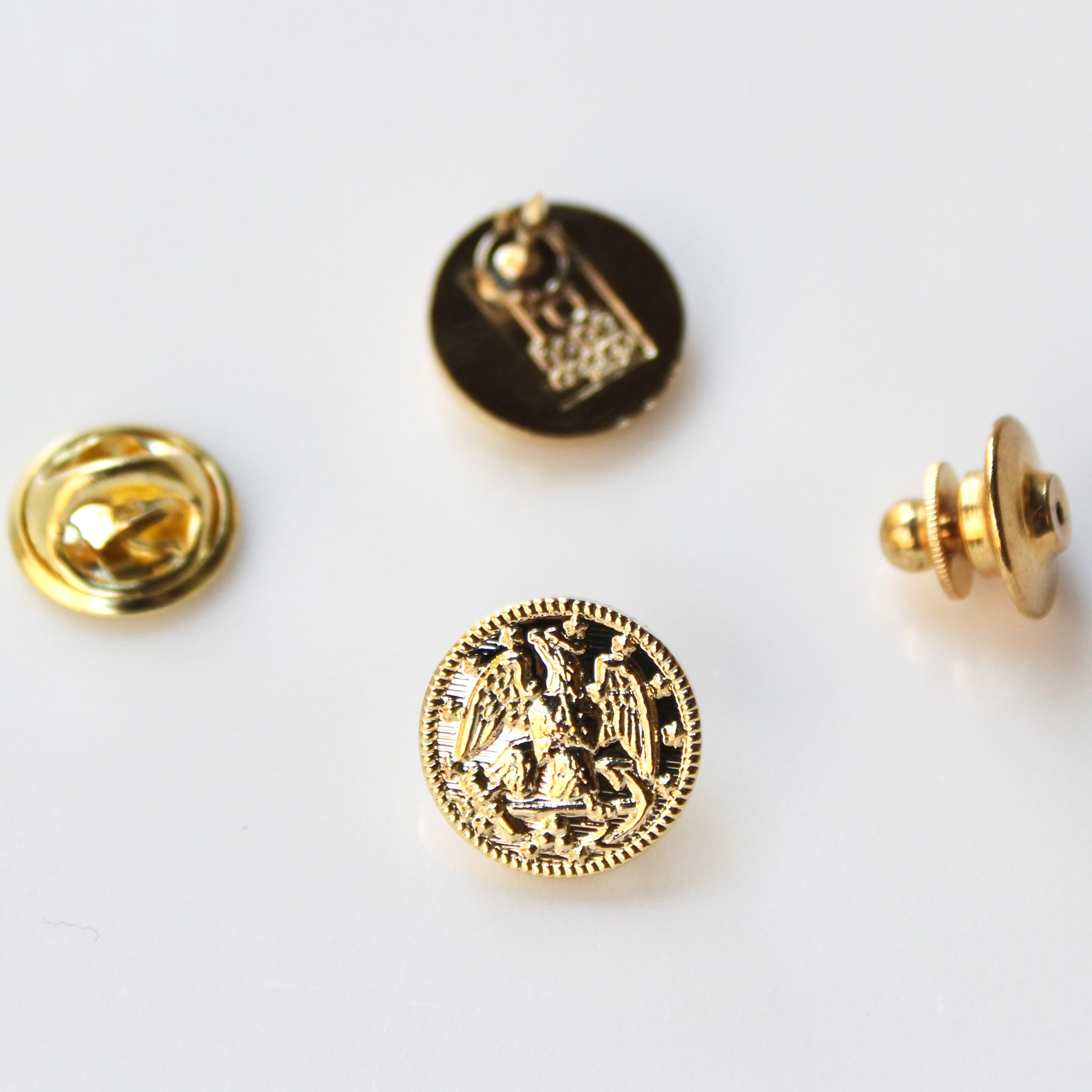 Signature Gold Navy Lapel Pin