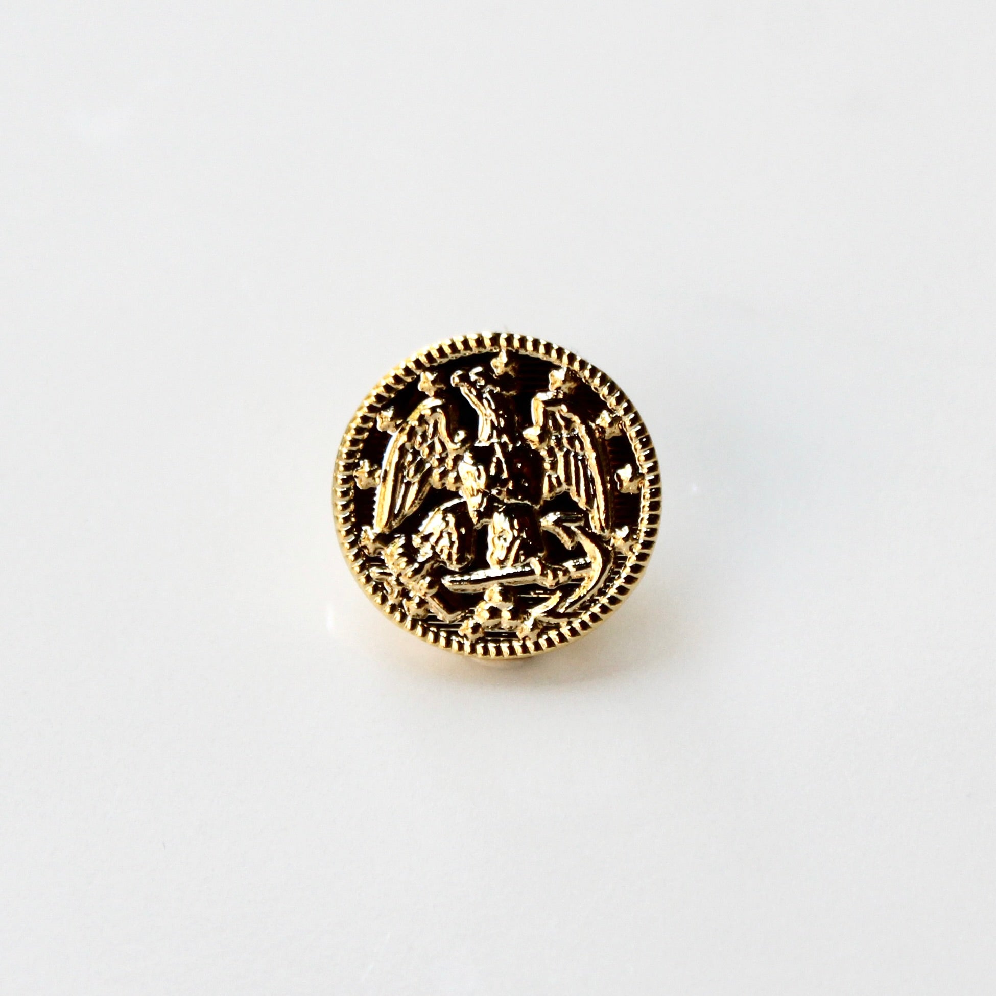Signature Gold Navy Lapel Pin