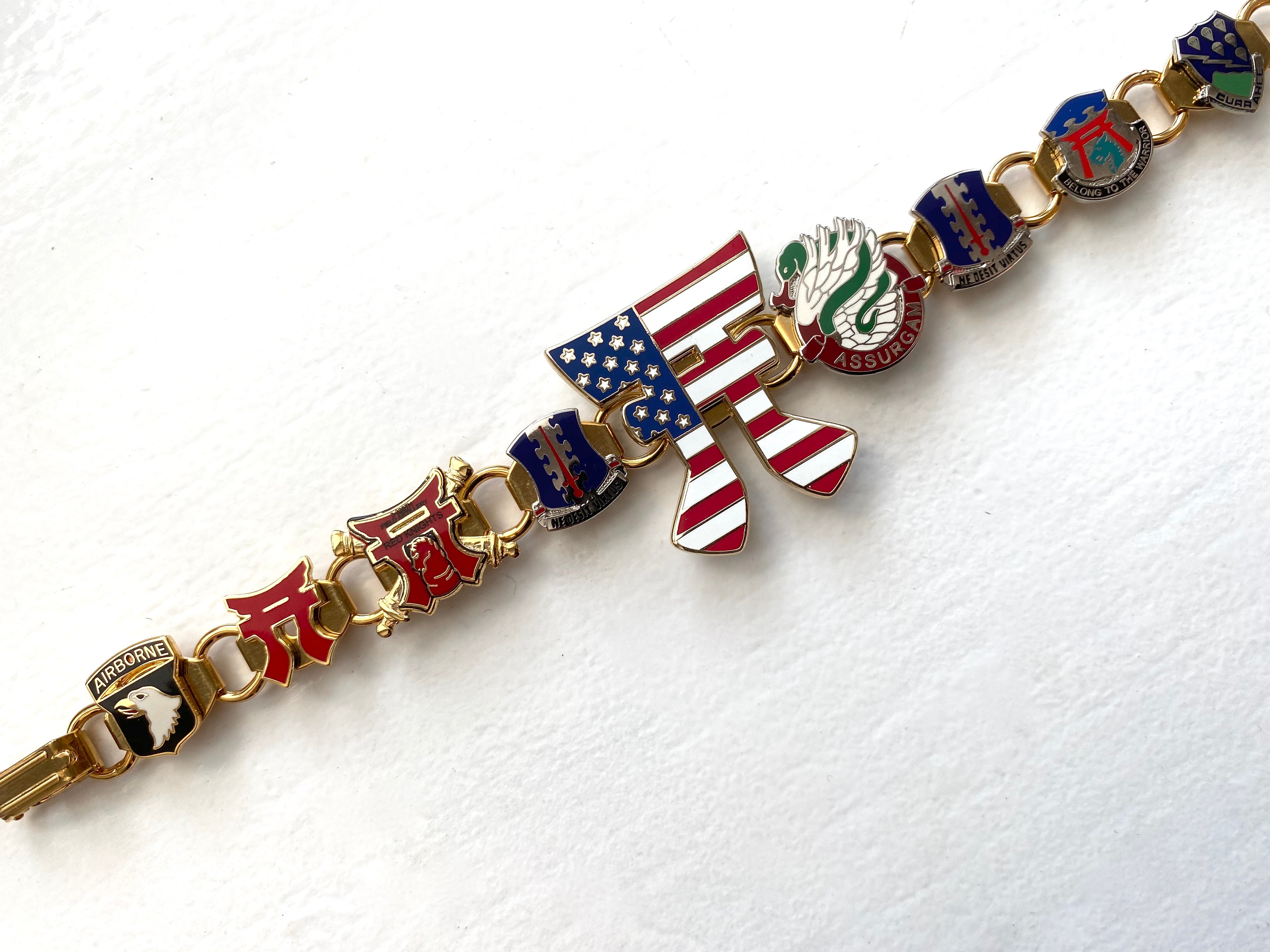 Legacy Collection | Gold Unit Insignia Bracelet (pins not included)