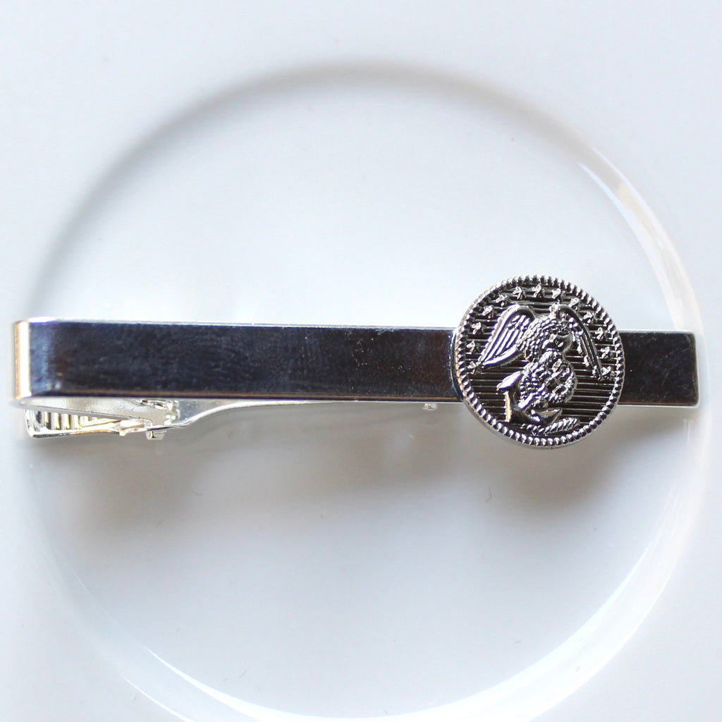 Signature Marines Silver Tie Bar
