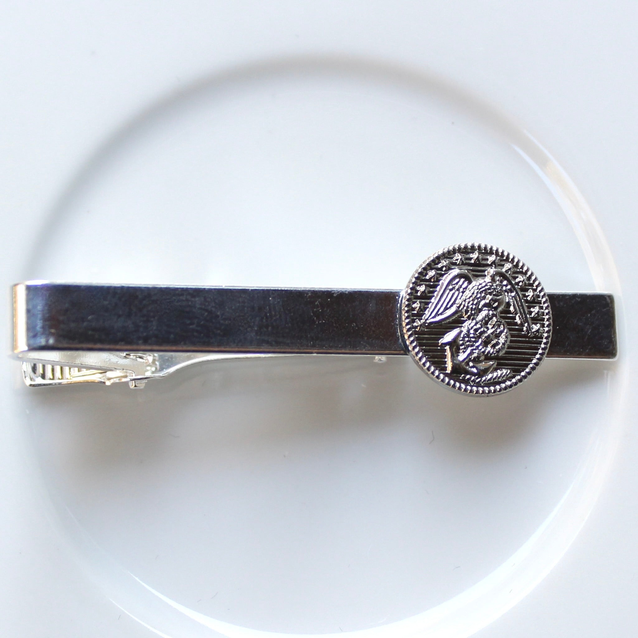 Signature Marines Silver Tie Bar