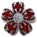 Marines Silver Signature Brooch 13F