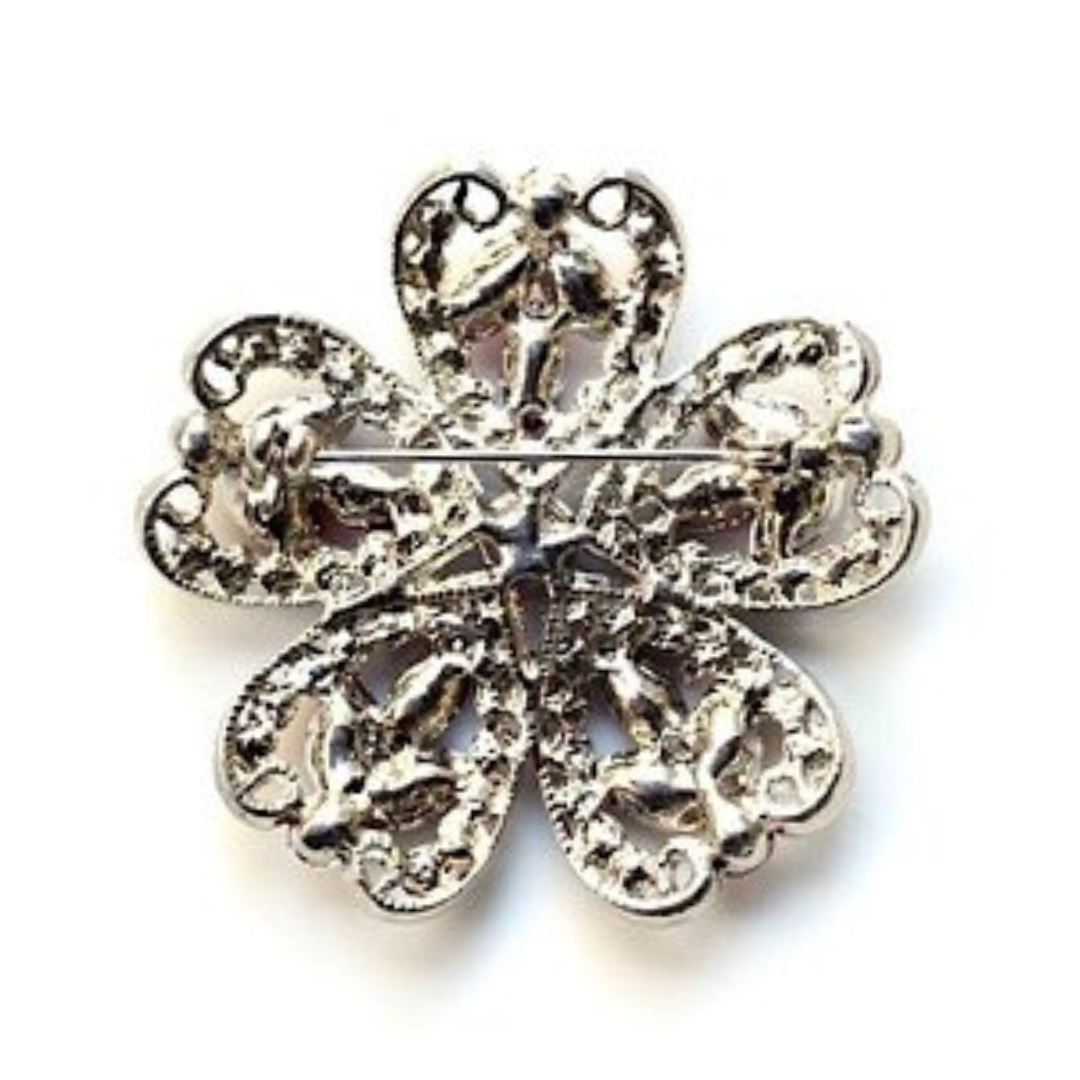 Marines Silver Signature Brooch 13F