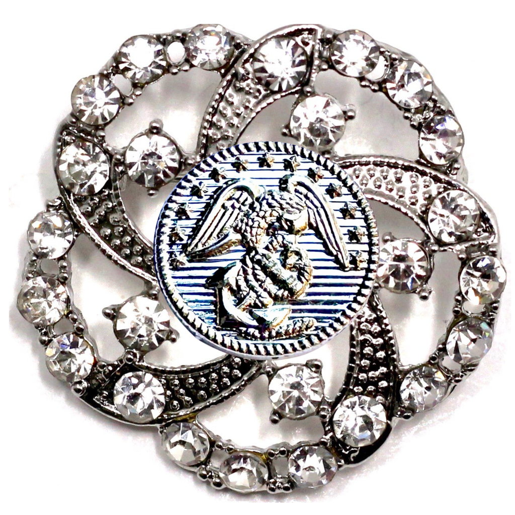 Marines Silver Signature Brooch 9F