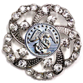 Marines Silver Signature Brooch 9F