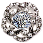 Marines Silver Signature Brooch 9F