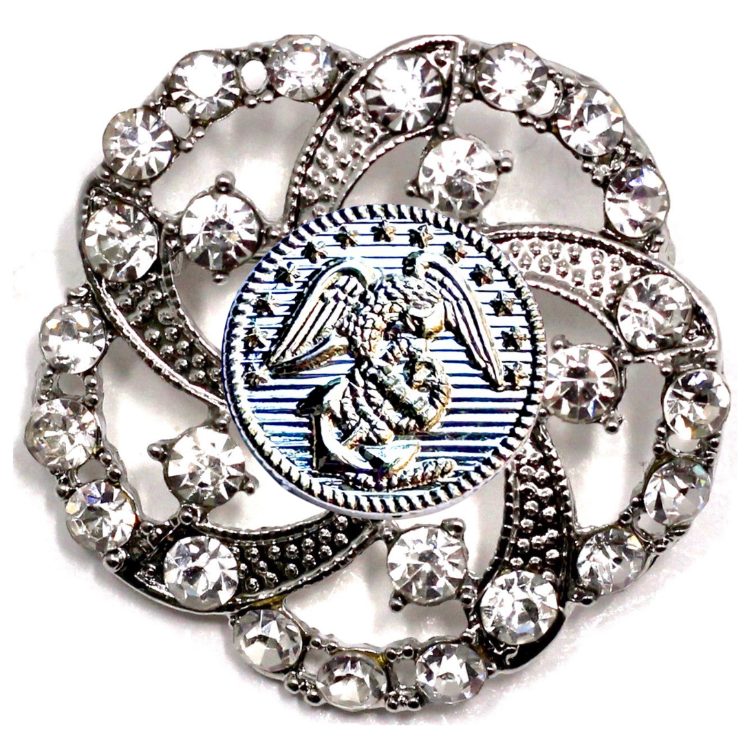 Marines Silver Signature Brooch 9F