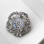 Marines Silver Signature Brooch 9F