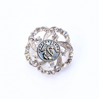 Marines Silver Signature Brooch 9F