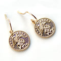 Signature Gold Marines French Wire Earrings