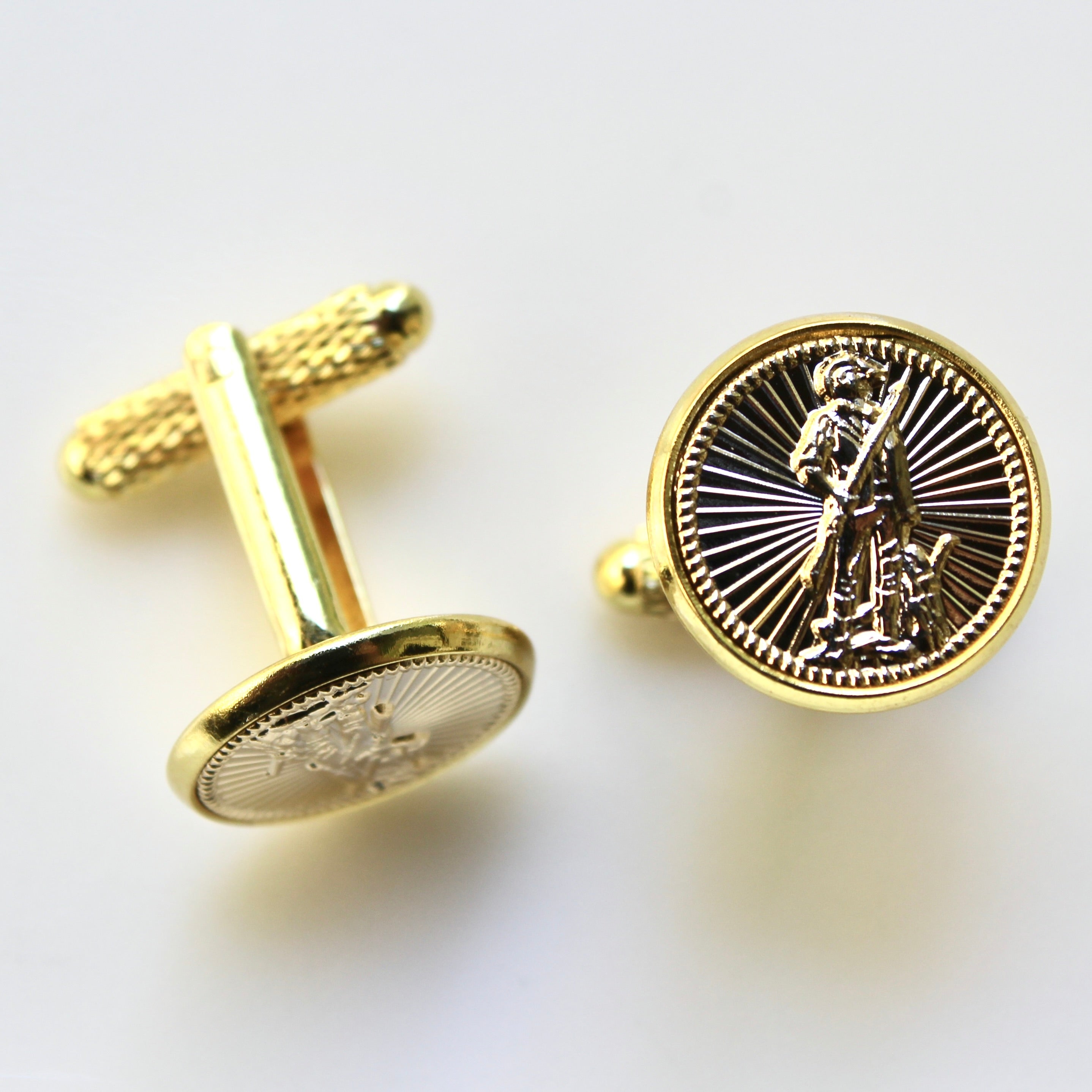 Signature Gold National Guard Cufflinks