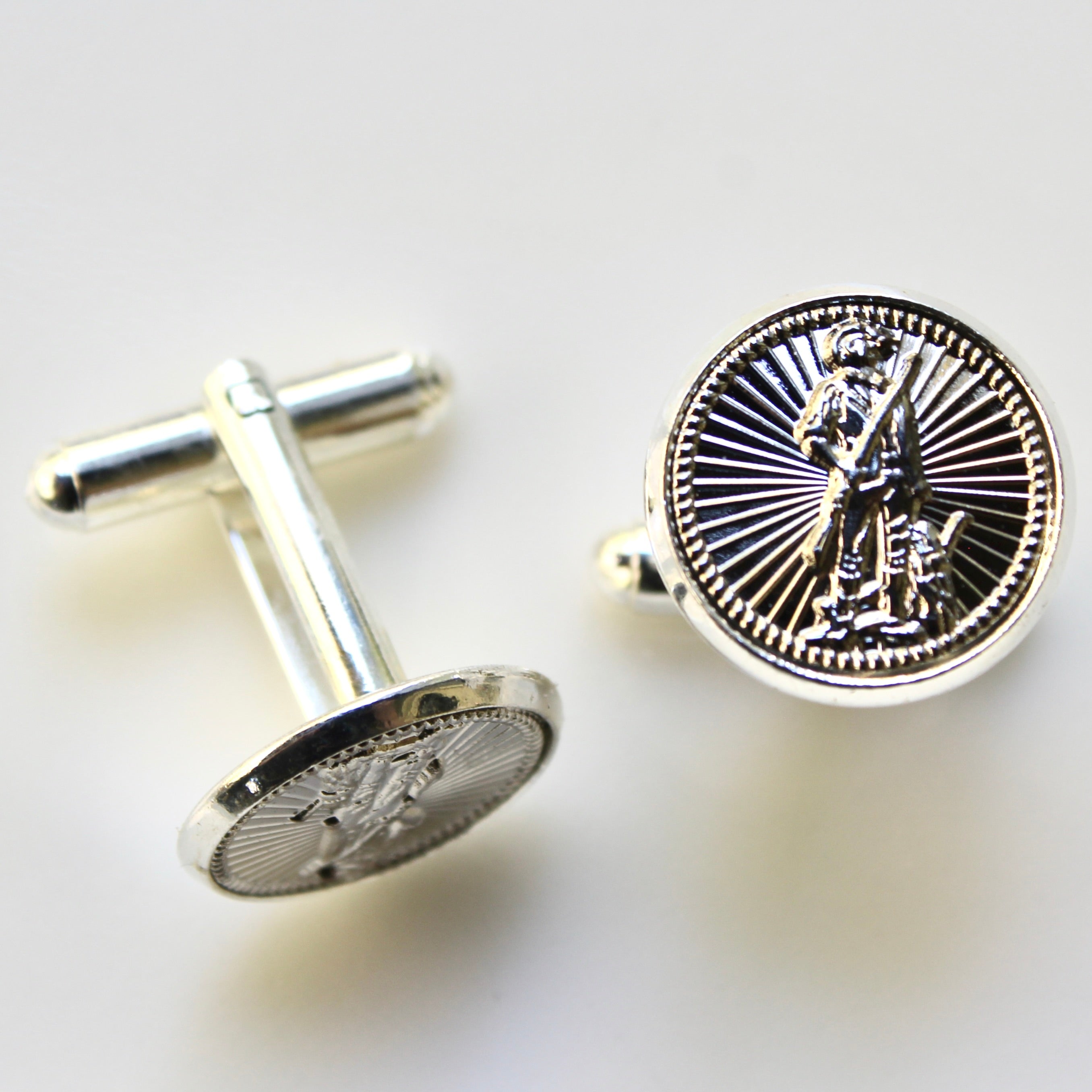 Signature Silver National Guard Cufflinks