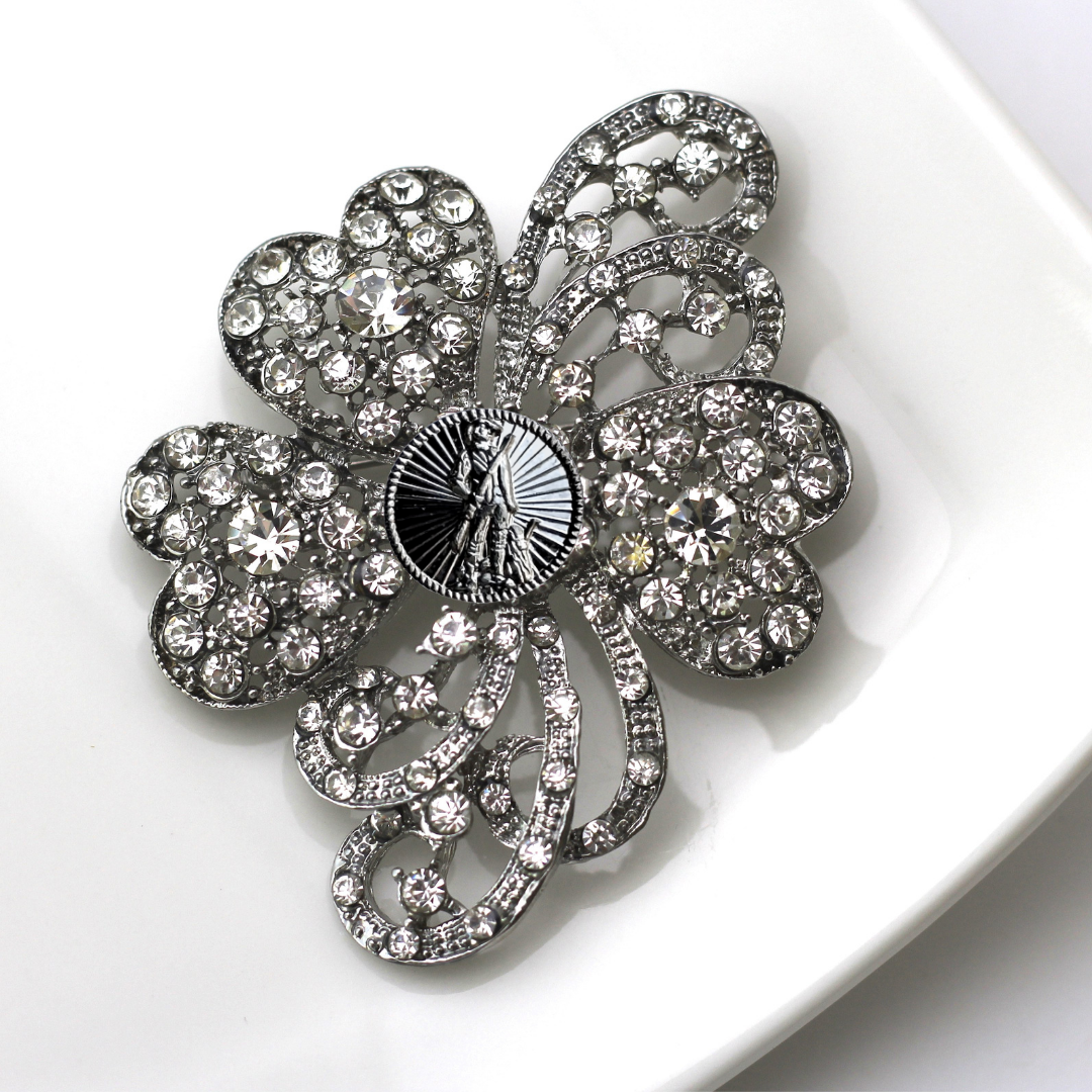 National Guard Silver Signature Brooch 23G