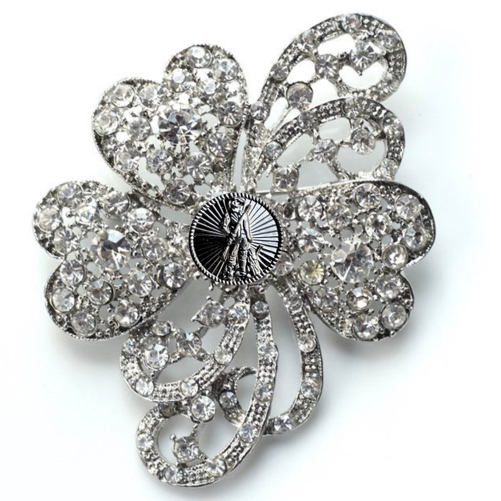 National Guard Silver Signature Brooch 23G