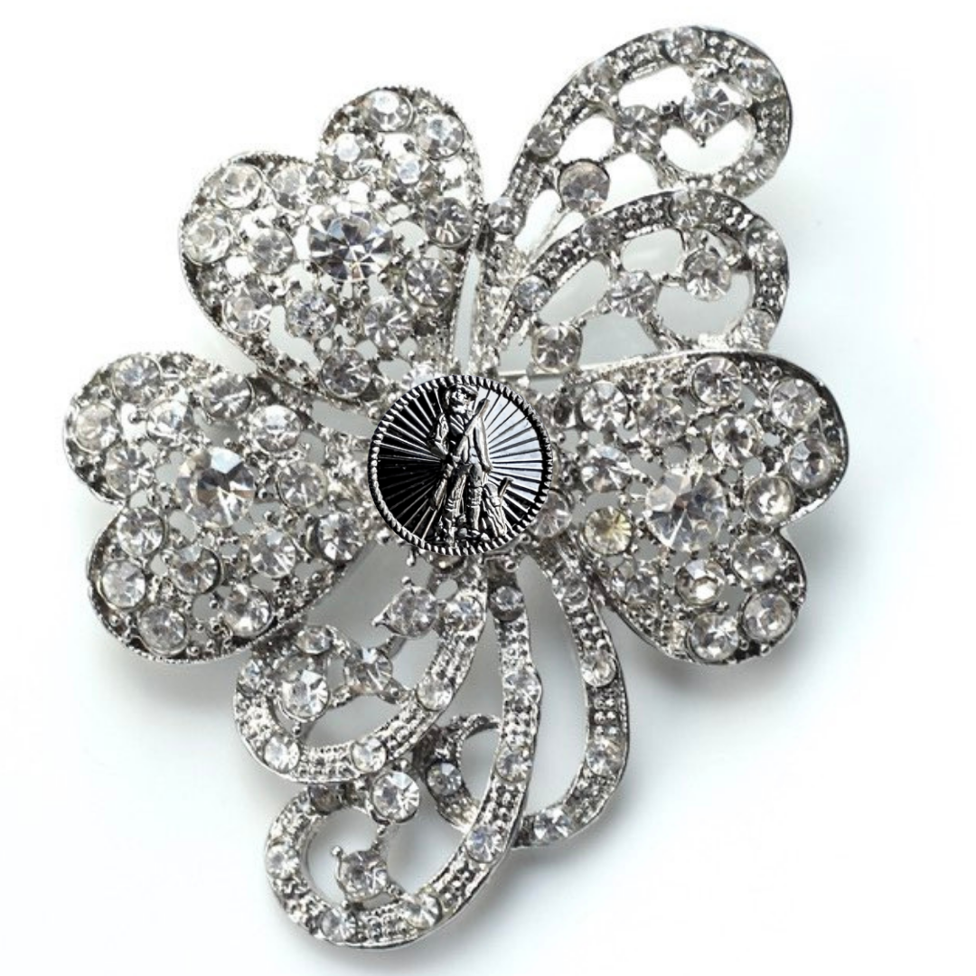 National Guard Silver Signature Brooch 23G