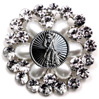 National Guard Silver Signature Brooch 07F