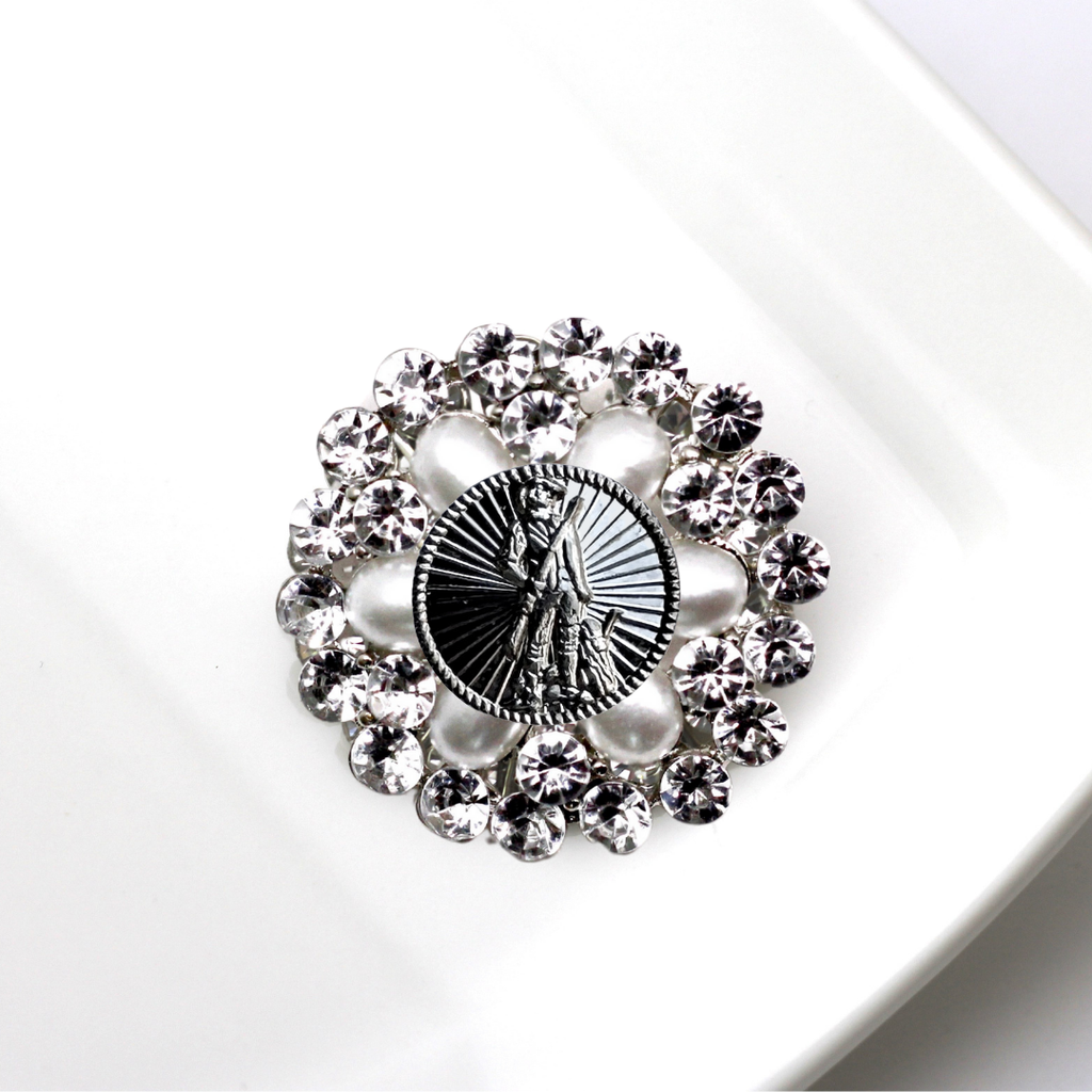 National Guard Silver Signature Brooch 07F
