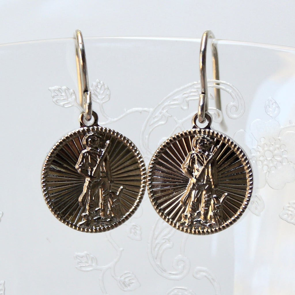 Signature Silver National Guard French Wire Earrings