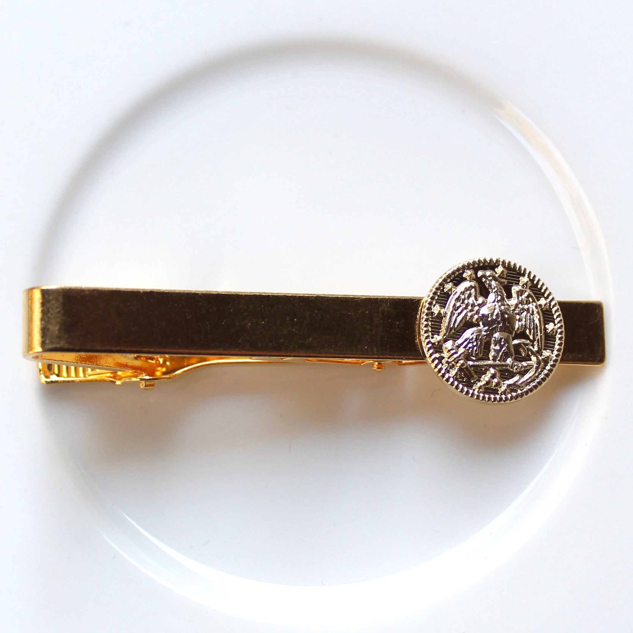 Signature Navy Gold Tie Bar