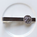 Signature Navy Silver Tie Bar