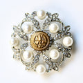 Limited Edition Navy Uniform Button Brooch