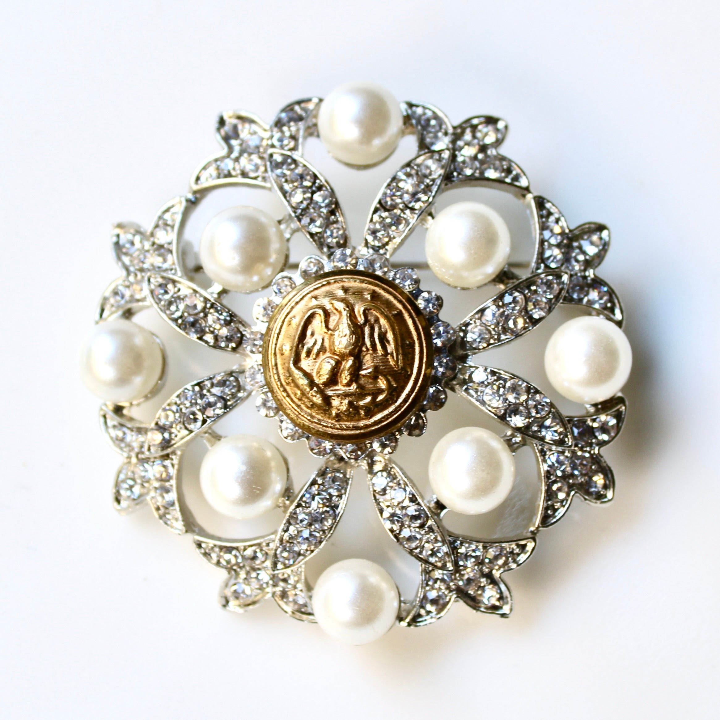 Limited Edition Navy Uniform Button Brooch