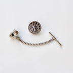 Signature Navy Silver Tie Tack