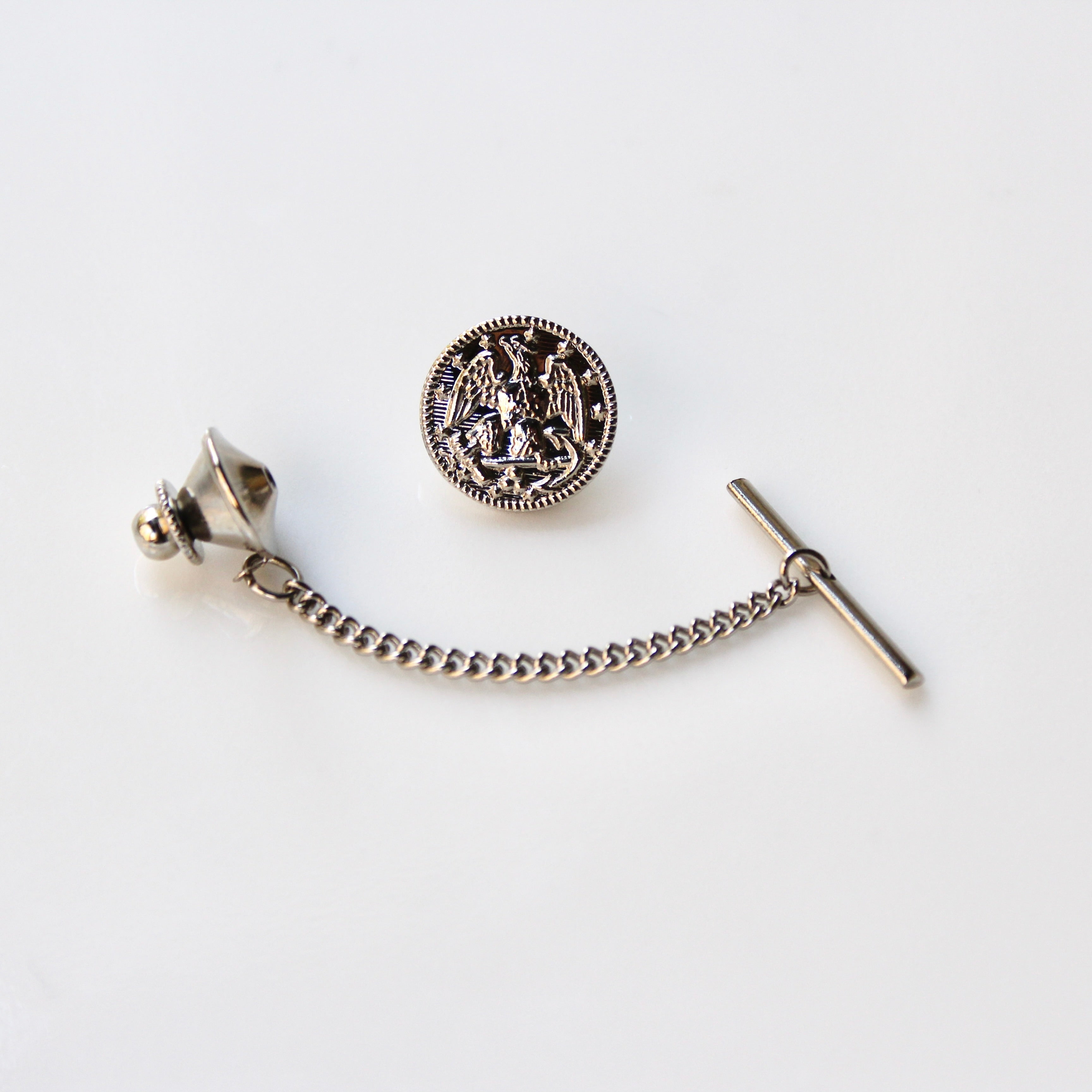 Signature Navy Silver Tie Tack