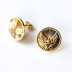 Signature Gold Air Force Post Earrings