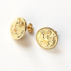 Signature Gold Army Post Earrings