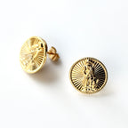 Signature Silver National Guard Post Earrings