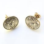 Signature Gold West Point Post Earrings