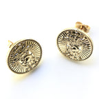 Signature Gold West Point Post Earrings
